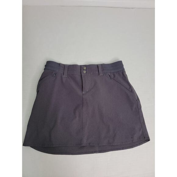 Kuhl Skort Women 0 Gray Strattus Stretch Drawstring Outdoor Skirt Gorpcore 6241 - Picture 1 of 10
